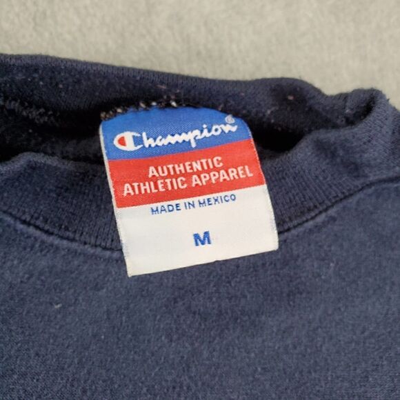 Vintage Kansas Jayhawks Sweater Kids Medium Blue Champion Crewneck Pullover - Picture 2 of 7